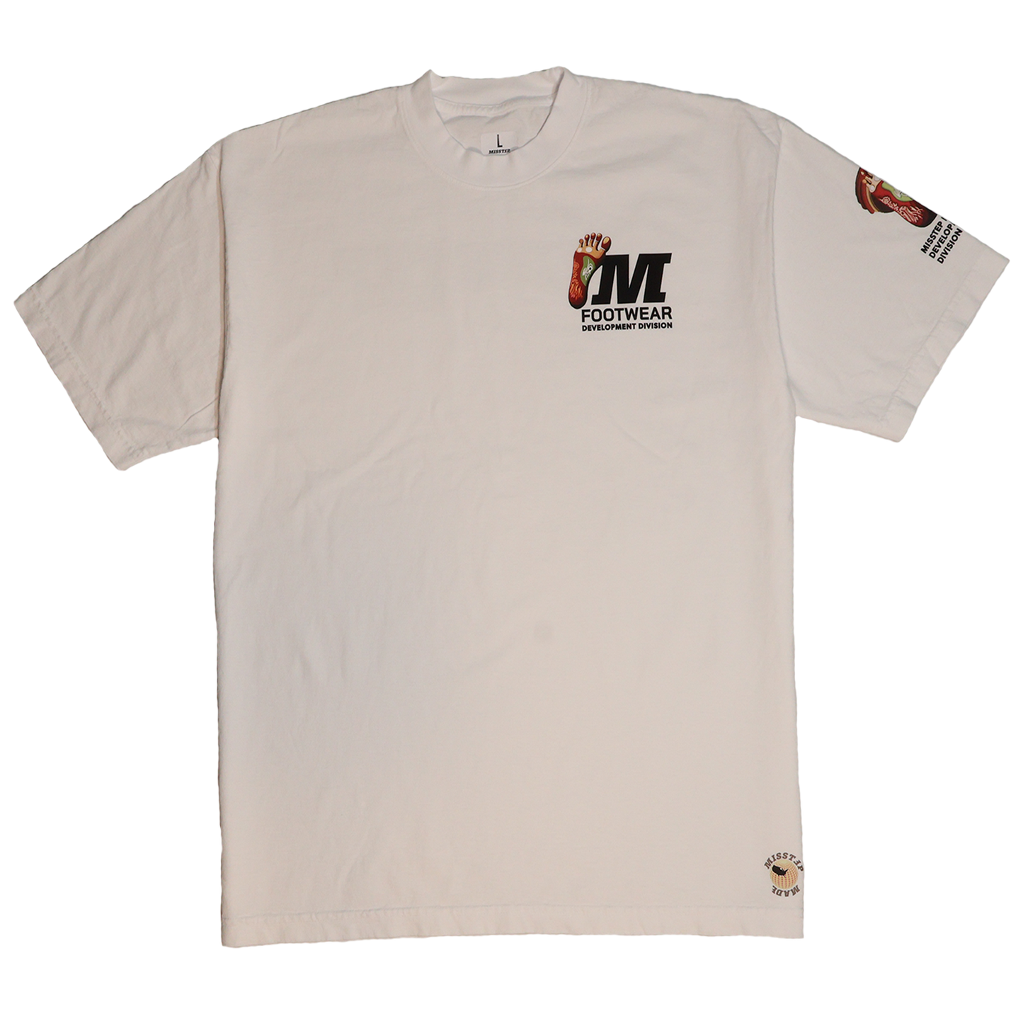 MISSTEP 3D FOOT TEE WHITE