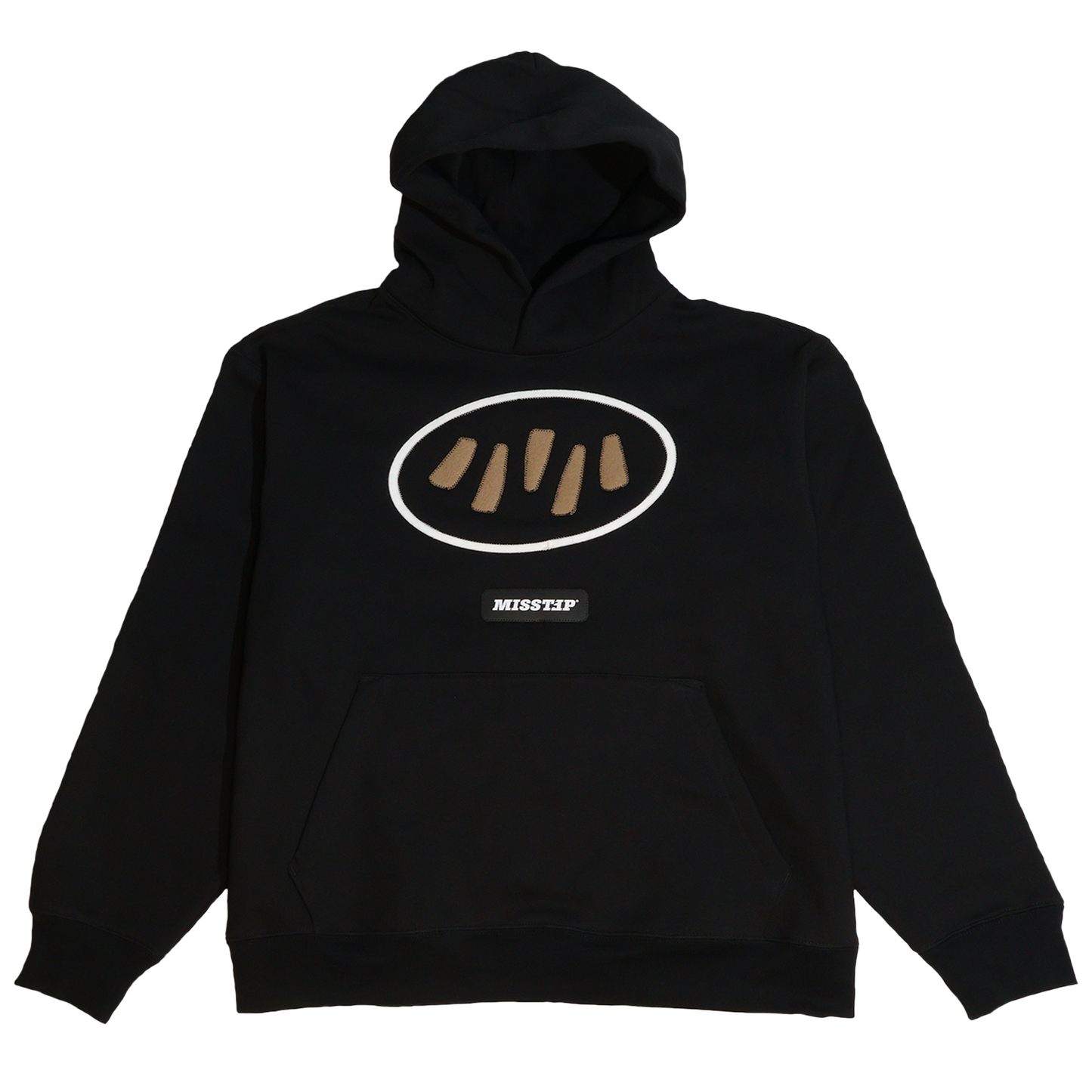 MISSTEP BLACK HOODIE FELT