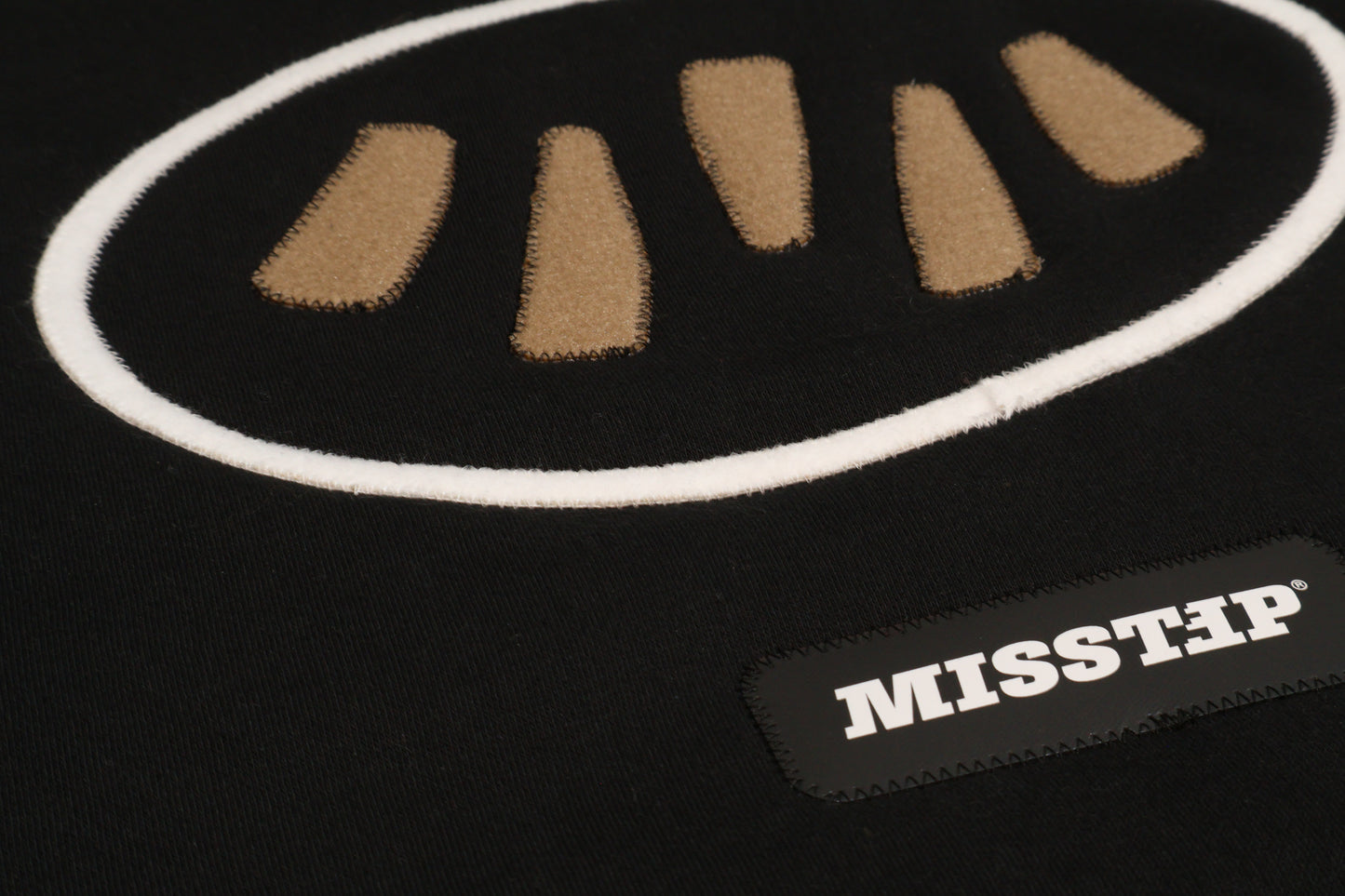 MISSTEP BLACK HOODIE FELT
