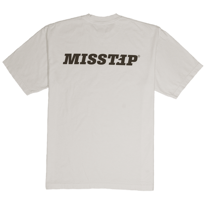 MISSTEP NEGATIVE M TEE OFF WHITE