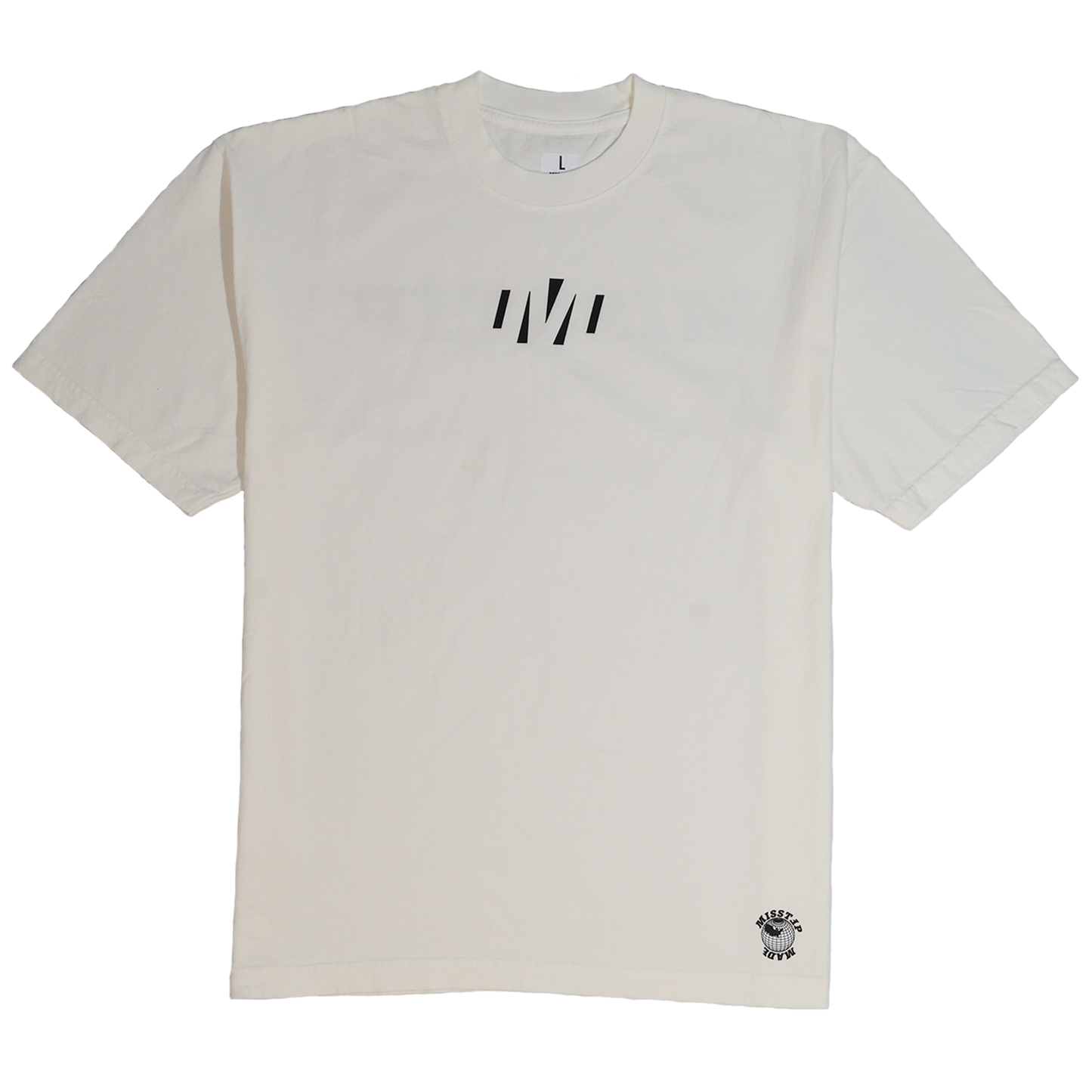 MISSTEP NEGATIVE M TEE OFF WHITE