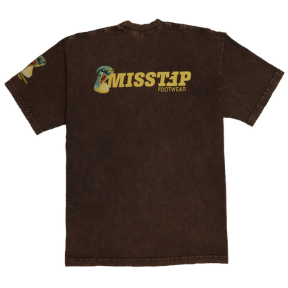 MISSTEP 3D FOOT TEE BROWN