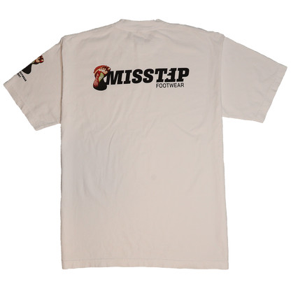 MISSTEP 3D FOOT TEE WHITE